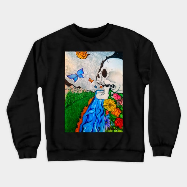 One With the Earth Crewneck Sweatshirt by ZootedByWinnie 